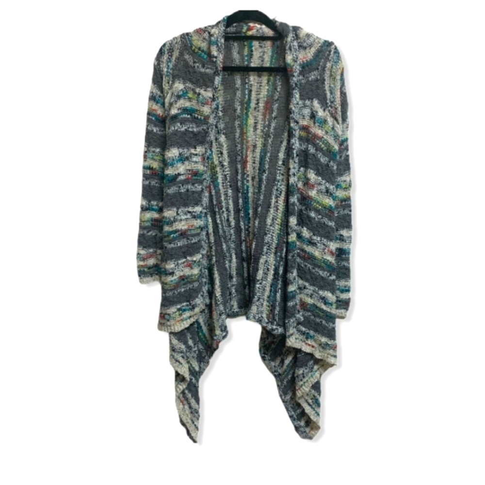 🌈 Rainbow High Low Open Cardigan S